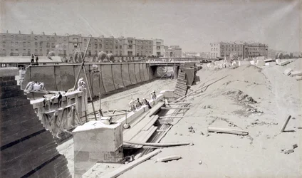 Ponte da estrada de Hampstead, do lado de Camden, 11 de agosto de 1836 (pena & tinta e lavagem no papel)