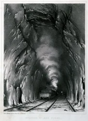 Interior do Túnel de Caixa, 1846
