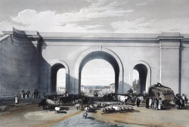 Ponte ferroviária em Chippenham, Wiltshire, 1846