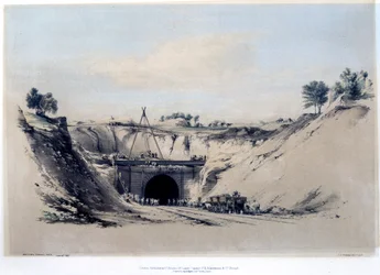 Túnel de Watford, Hertfordshire, 6 de junho de 1837 (cor de lítio)