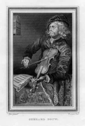 Gerrit Dou 1613-1675, pintor holandês, 1816.