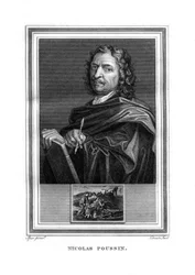 Nicolas Poussin, pintor francês, 1825.