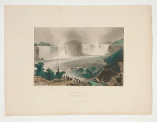 Niagara Falls (de perto de Clifton House), ilustração para Nathaniel Parker Willis