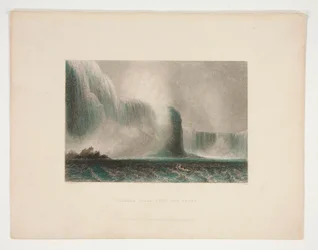 Niagara Falls from the Ferry, ilustração para Nathaniel Parker Willis