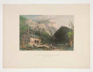 The Notch House, White Mountains, New Hampshire, ilustração para Nathaniel Parker Willis