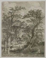 Riverscene, pub. por J. & W. Freeman, 1821