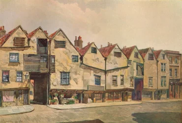 Cortiços antigos na rua Bermondsey, Bermondsey, Londres, 1886 1926.