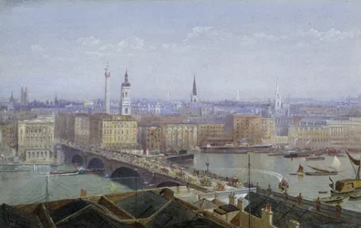 Ponte de Londres e a cidade de Londres, 1892