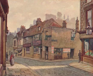 Casas antigas em Snowfields, Bermondsey, 1887 1926