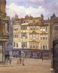 Vista dos nos 164-165 Strand, Westminster, Londres, 1880