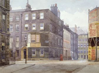 Vista da junção da Howard Street com a Norfolk Street, Londres, 1880