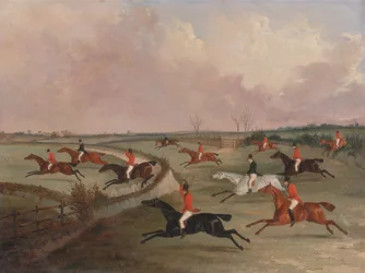 The Quorn Hunt in Full Cry: Second Horses, ca. 1835.