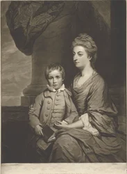 Elizabeth, Condessa de Pembroke, e a Rt. Honble. George, Lord Herbert