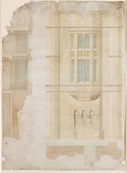 Design para janela Oriel, Holme Eden (tinta)
