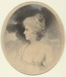 Retrato de uma mulher de perfil