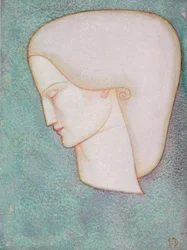 Cabeça Feminina (aguarela)