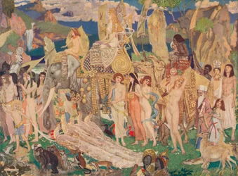 Marfim, macacos e pavões: A rainha de Sabá, c. 1909