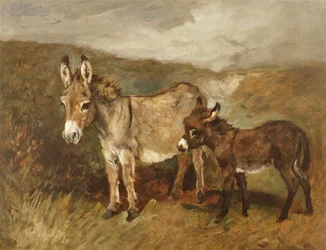 Burros na charneca, c. 1890