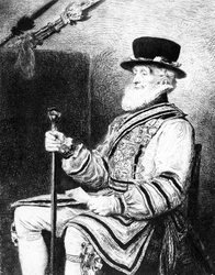 O Yeoman of the Guard, impressão feita por Charles Waltner