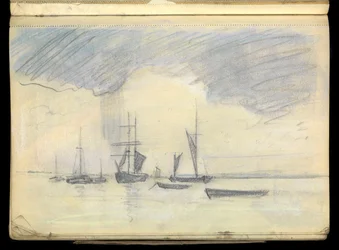 Paisagem marítima, Caderno de esboços