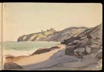 Paisagem marítima, caderno de esboços