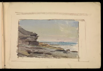 Paisagem marítima, caderno de esboços