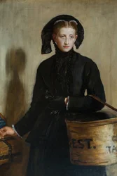 Ácaro de uma viúva, 1870.