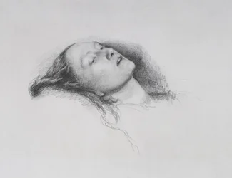 Elizabeth Siddal: Estudo para "Ophelia", 1852