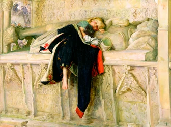 L&39;Enfant du Regiment (The Random Shot) 1855 (óleo sobre papel colocado a bordo)