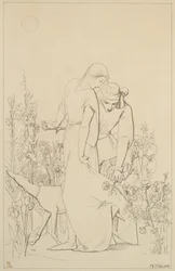Amantes por uma roseira, 1848