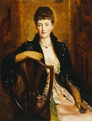 Retrato de Alice Sophia Caroline Stuart Wortley, filha do artista, 1887