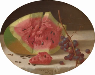 Melancia e uvas