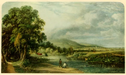 "Salmon Fishing", 1844, 1946.  