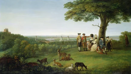 One Tree Hill, Greenwich, com Londres à distância, 1779