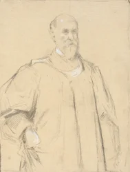 Juiz Wayland, estudo para uma pintura em Yale