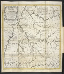 Um Mapa de Kentucky, em O Descobrimento, Assentamento e Estado actual do Kentucke