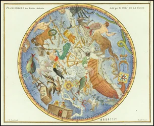 1776 - John Flamsteed - Planisfério das Estrelas Australes