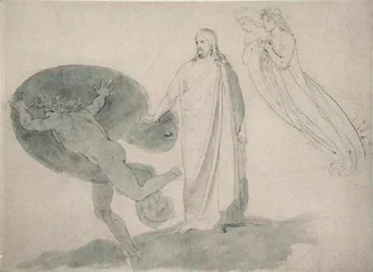 Get Thee Behind Me, Satan, c.1783-87 (lápis, caneta, tinta e papel)