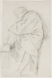 Homem envolto em pensamento, c.1790