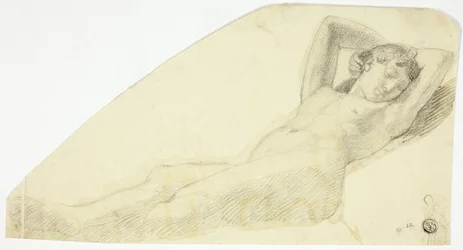 Rapariga nua a dormir
