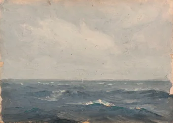 Paisagem marítima, c.1900 (óleo sobre tela)