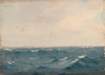 Paisagem marítima, c.1900 (óleo sobre tela)