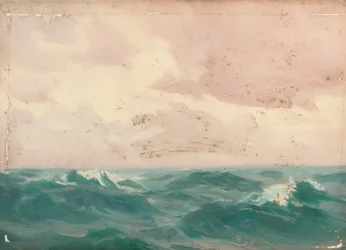 Paisagem marítima, c.1900 (óleo sobre tela)