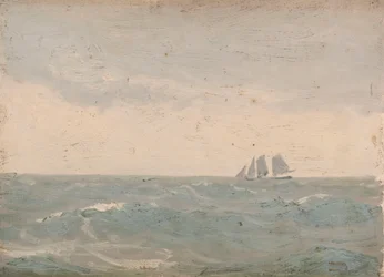 Paisagem marítima, c.1900 (óleo sobre tela)