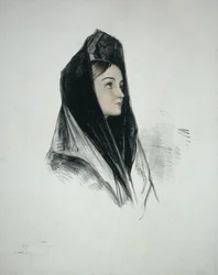 Garota em uma Mantilla, Sevilha