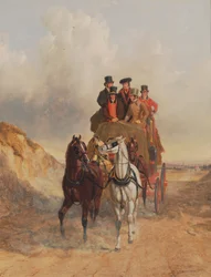 O treinador do Royal Mail na estrada