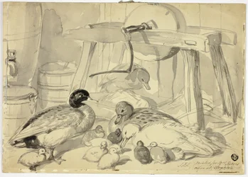 Patos, patinhos e grindstone