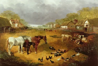 Um curral na primavera, século XIX