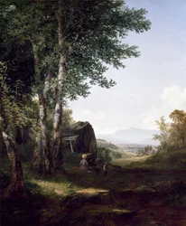 Uma vista da montanha de Mansfield, 1849