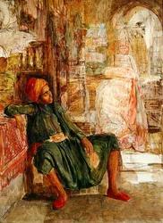 Ebdul Hadi, Um Estudo de Retrato (óleo em painel)